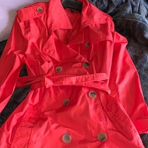 Coral Pea Coat size xl